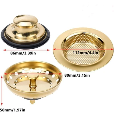 Golden three-piece set