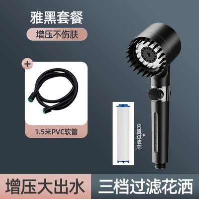 【sa-39】model c - black with window, hand-sprayed + filter cotton + 1.5m pvc black flexible hose [packaged]