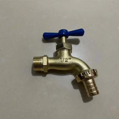 1/2" faucet with spout, blue