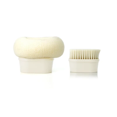 【sa-22】white sponge & brush head combination