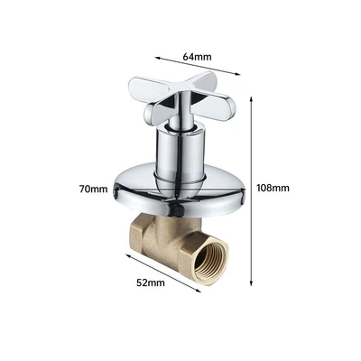 _af-004 four-point new cross wheel concealed valve