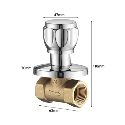 Af-012 six-point octagonal wheel concealed valve