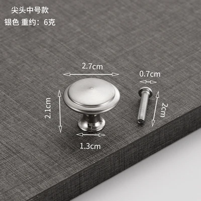 Pointed medium silver (with screws) = 150 PCs/box 3000 pcs/piece