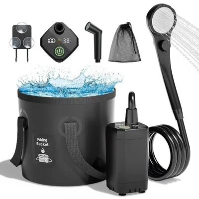 【hw-03-4】full screen 6000ma black + bathtub + spray gun