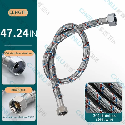 Not universally used in china - type b american standard 9/16-304 steel wire 1.2m [copper cap]