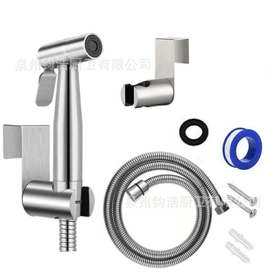 Spray gun + wall base + hose (brushed color)
