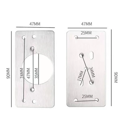 201 hinge cup + base repair plate (with 12 screws)