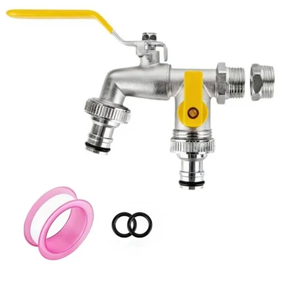 Lt-04-2 yellow handle faucet with adapter