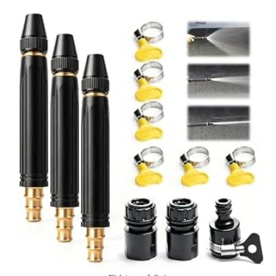 Boxed [metal] black king kong water gun 3 pieces + 3 plastic joints + 6 buckles