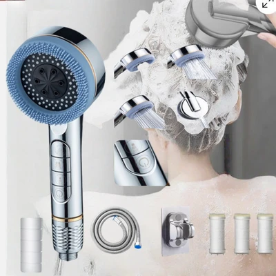 【sa-10】electroplated ailin+electric punch-free bracket+ 1.5m electric steel hose+3 filter elements