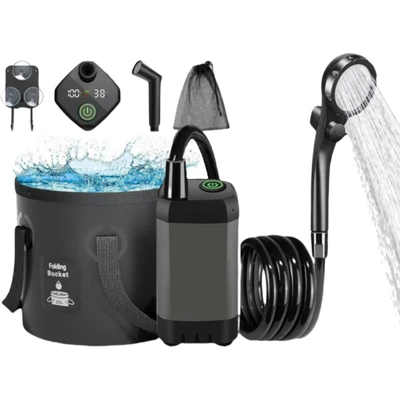 【hw-02-6】full screen model 6000ma gray with bucket + spray gun
