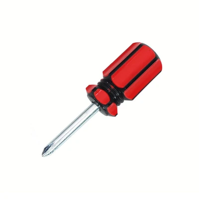 [Tool] short handle red and black Phillips screwdriver