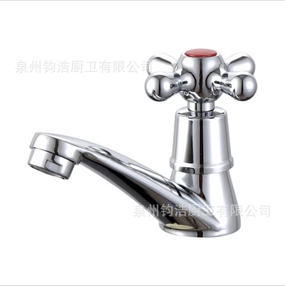 Iron faucet export model 96 basin plastic core plum blossom wheel