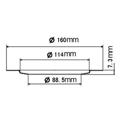 160 to 114 (304 stainless steel)