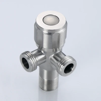 304 90 degree double outlet 304 diamond handwheel
