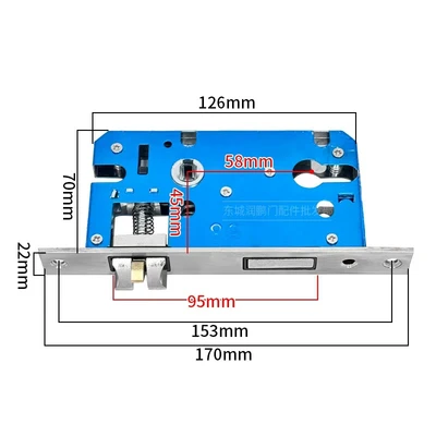 Large 58 stainless steel split lock body