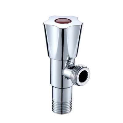 201 electroplated angle valve copper core copper rod pentagonal wheel
