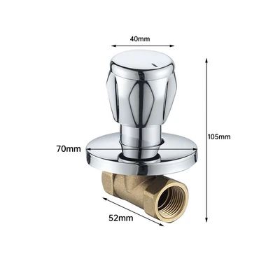 Af-002 quad crown wheel concealed valve