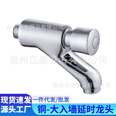 [model f] copper wall-mounted delay faucet