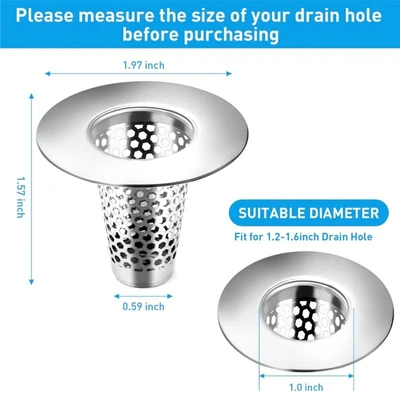 Conical filter (flange 50/bottom diameter 15-height 40mm)