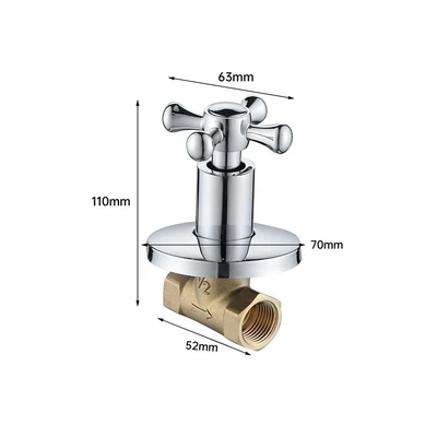 Af-009 quarter plum blossom wheel concealed valve