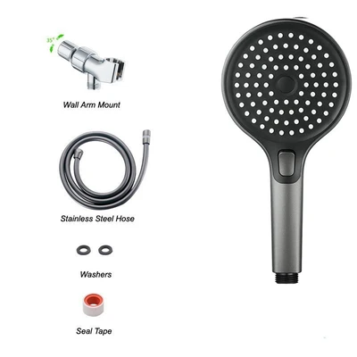 【sa-11】348 gunmetal gray hand spray gun + american standard bracket arm + 1.5m pvc flexible hose