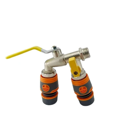【lt-21】with two washing machine nozzles and quick connectors [yellow]