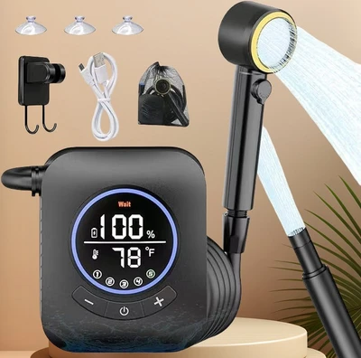 【hw-01-1】newly upgraded portable shower 8000ma