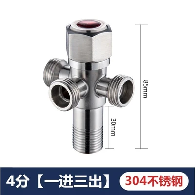 304 three outlet 304 hexagon handwheel