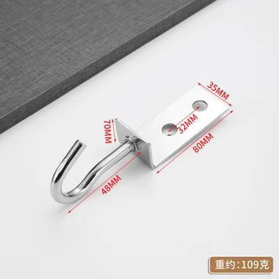 Stainless steel straight hooks (400 pieces/case) - wholesale only, sold by the case