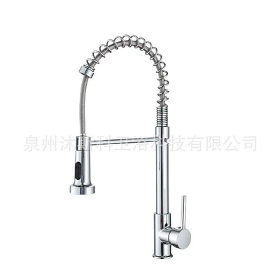 [single function] electroplated spring faucet