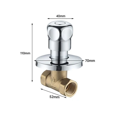 Af-005 four-point six-petal wheel concealed valve