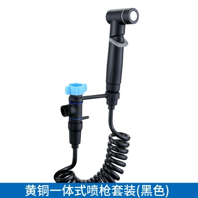 C5 ---- Xiamen baked black ABS spray gun brass integrated bracket