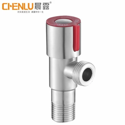 201 brushed angle valve red blue wheel random delivery
