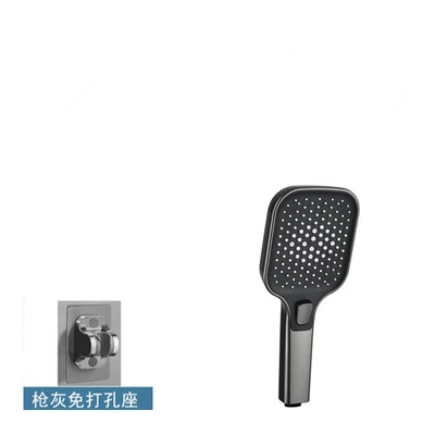 【sa-92】1820 - gunmetal gray square handheld bidet sprayer with holder