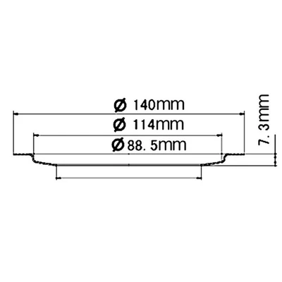 140 to 114 (304 stainless steel)