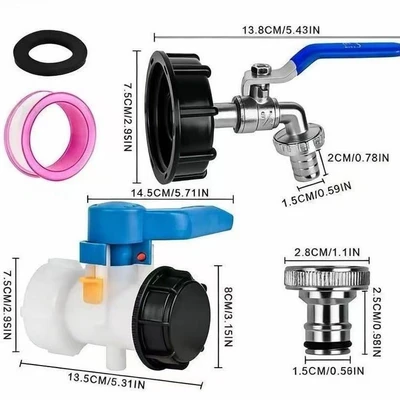 【lt-09】ibc bucket ball valve faucet combination
