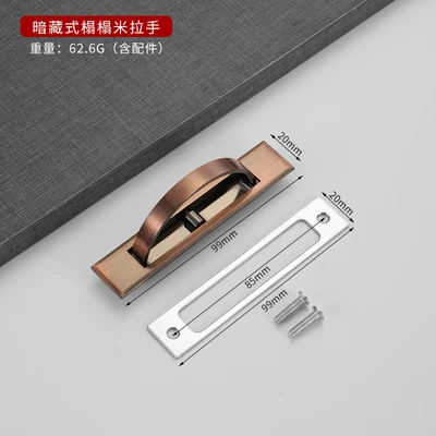 Red ancient handle with screws (50/box 400 pcs/item)