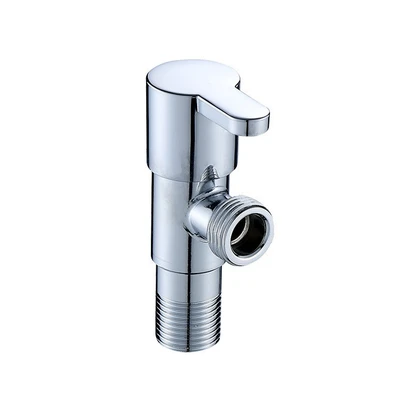H 201 electroplated angle valve copper core copper rod facet dial foreign trade European regulations 3/8