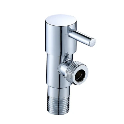 F 201 electroplated angle valve copper core copper rod word dial foreign trade European regulations 3/8