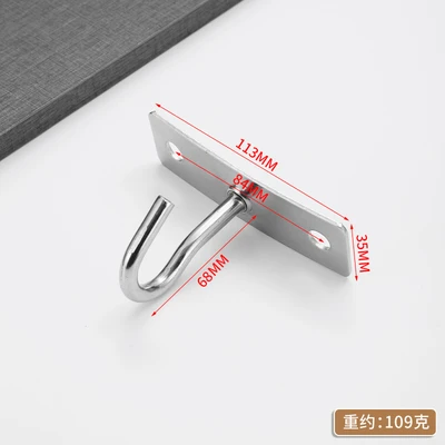 Stainless steel square hooks (400 pieces/case) - wholesale only, not sold separately