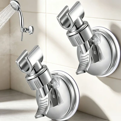 【zj-66】foreign trade suction cup bracket fully electroplated [pack of 2]