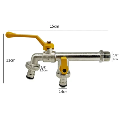 [lt-41] [yellow] 1/2 zinc alloy extended spout