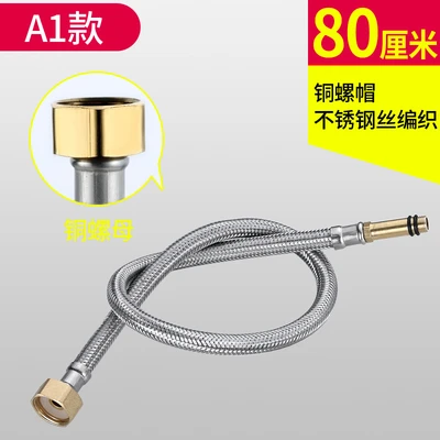 A1 -1 80cm [304 tube brass cap single-head hose]]