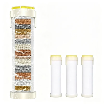 【sa-44】snowflake dais spray filter cartridge 9.4cm long 【color calcium sulfite balls】3-pack