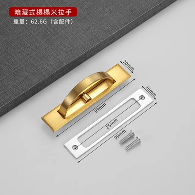 Gold handle with screws (50/box 400 pcs/piece)