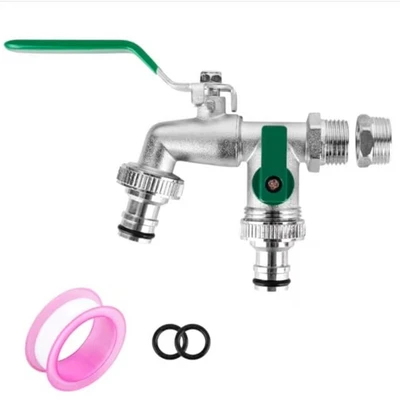 Lt-03-2 green handle faucet with adapter
