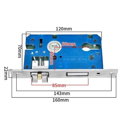 Large 50 stainless steel split lock body