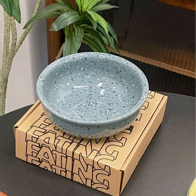 London gray - rough edge 7inch bowl