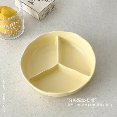 Divided deep plate-custard